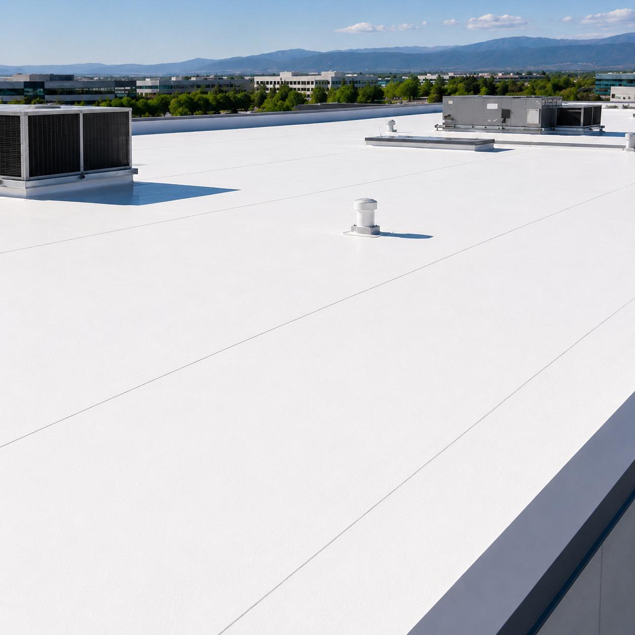 Commercial flat roofing and TPO roofing in St. Augustine Florida